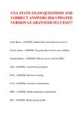 CNA STATE EXAM QUESTIONS AND  CORRECT ANSWERS 2026 UPDATED  VERSION GUARANTEED SUCCESS&excl;&excl;&excl;