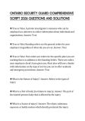 ONTARIO SECURITY GUARD COMPREHENSIVE SCRIPT 2026 QUESTIONS AND SOLUTIONS