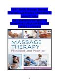 Comprehensive Exam Test Bank &vert; Massage Therapy&colon; Principles and Practice &lpar;7th Edition&rpar; &vert; by Susan G&period; Salvo  &vert; Verified Questions and Answers Covering Chapters 1&ndash;30