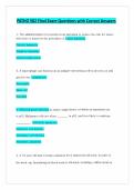 PATHO 502 Final Exam Questions with Correct Answers 