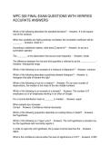 WPC 300 FINAL EXAM QUESTIONS WITH VERIFIED ACCURATE ANSWERS