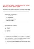 NSG 6440 Pre Predictor Exam&vert; Questions With Verified Answers &vert; Graded A&plus;&vert;Latest Update 