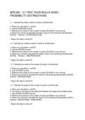 WPC300 - 3&period;7 TEST YOUR SKILLS BASIC PROBABILITY DISTRIBUTIONS