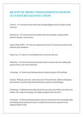 BICSI TE 350 - PROJECT MANAGEMENT EXAM WITH ACCURATE DETAILED SOLUTIONS