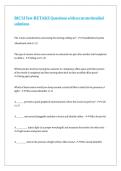 BICSI Test-RETAKE Questions with accurate detailed solutions