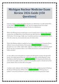 Michigan Nuclear Medicine Exam Review 2026 Guide &lpar;450 Questions&rpar;