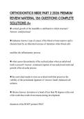 ORTHODONTICS NBDE PART 2 2026 PREMIUM REVIEW MATERIAL 156 QUESTIONS COMPLETE SOLUTIONS A&plus;