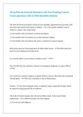Texas Private Security Bureau Level Two Training Course Exam questions with verified detailed solutions 