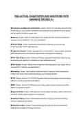 PMA ACTUAL EXAM PAPER 2026 QUESTIONS WITH ANSWERS GRADED A&plus;
