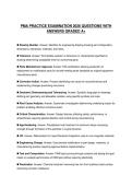 PMA PRACTICE EXAMINATION 2026 QUESTIONS WITH ANSWERS GRADED A&plus;