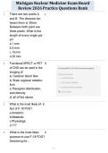 Michigan Nuclear Medicine Exam Board Review 2026 Practice Questions Bank