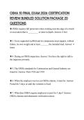 OSHA 10 FINAL EXAM 2026 CERTIFICATION REVIEW BUNDLED SOLUTION PACKAGE 20 QUESTIONS