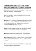 OSHA 10 FINAL EXAM 2026 EXAM SCRIPT PRACTICE QUESTIONS COMPLETE ANSWERS