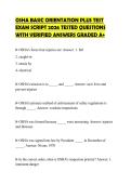 OSHA BASIC ORIENTATION PLUS TEST EXAM SCRIPT 2026 TESTED QUESTIONS WITH VERIFIED ANSWERS GRADED A&plus;