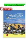 Principles of Auditing and Other Assurance Services &ndash; 22nd Edition &ndash; Ray Whittington & Kurt Pany &ndash; Complete Test Bank with Answers 2026
