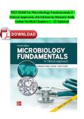 TEST BANK For Microbiology Fundamentals A Clinical Approach&comma; 4th Edition &lpar;Cowan&rpar;&comma; &vert; Verified Chapters 1 - 22 Updated&comma; Complete 2026
