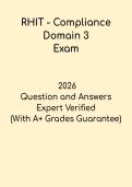 RHIT Compliance Domain 3 Study Guide &vert; Health Information Management 2026