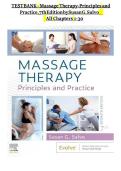 Massage Therapy&colon; Principles and Practice &ndash; Test Bank &vert; 7th Edition by Susan G&period; Salvo &vert; Full Exam Prep with Chapter-Based Questions and Answers