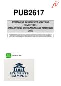PUB2617 - ASSIGNMENT 1 SOLUTIONS &lpar; SEMESTER 1 2026 &rpar;
