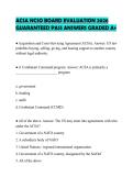 ACSA NCSO BOARD EVALUATION 2026 GUARANTEED PASS ANSWERS GRADED A&plus;