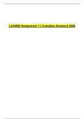 LJU4802 Assignment 1 &lpar; Complete Answers&rpar; 2026