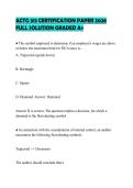 ACTG 313 CERTIFICATION PAPER 2026 FULL SOLUTION GRADED A&plus;