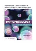 Test Bank for Pathophysiology&colon; A Practical Approach 5th Edition by Lachel Story &vert;All Chapters Included &vert; Updated & Verified&vert; Answer Key & Rationales for Every Question