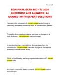 ECPI FINAL EXAM BIO 112 2026  QUESTIONS AND ANSWERS &vert; A&plus;  GRADED &vert; WITH EXPERT SOLUTIONS