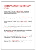 COSMETOLOGY OREGON LAWS AND RULES EXAM  QUESTIONS AND CORRECT ANSWERS 20262027  UPDATE 