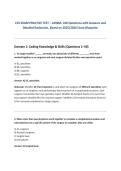 Full Practice Test Bank for the AHIMA CCS &lpar;Certified Coding Specialist&rpar; Exam&semi; Based on 2025&sol;2026 Exam Blueprint&semi; 100 Verified Questions & Correct Answers&semi; Detailed Rationales&semi; Updated 2026 Version