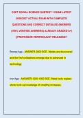 CSET SOCIAL SCIENCE SUBTEST 1 EXAM LATEST  2026&sol;2027 ACTUAL EXAM WITH COMPLETE  QUESTIONS AND CORRECT DETAILED ANSWERS  &lpar;100&percnt; VERIFIED ANSWERS&rpar; ALREADY GRADED A&plus;&vert;  &vert;&vert;PROFESSOR VERIFIED&vert;JUST RELEASED&excl;&excl; 