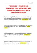 PGA LEVEL 1 TEACHING &  COACHING 2026 QUESTIONS AND  ANSWERS &vert; A&plus; GRADED &vert; WITH  EXPERT SOLUTIONS