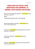 TAMU ECON 203 EXAM 2 2026  QUESTIONS AND ANSWERS &vert; A&plus;  GRADED &vert; WITH EXPERT SOLUTIONS 