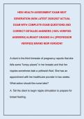 HESI HEALTH ASSESSMENT EXAM NEXT  GENERATION &lpar;NGN LATEST 2026&sol;2027 ACTUAL  EXAM WITH COMPLETE EXAM QUESTIONS AND  CORRECT DETAILED ANSWERS &lpar;100&percnt; VERIFIED  ANSWERS&rpar; ALREADY GRADED A&plus;&vert; &vert;&vert;PROFESSOR  VERIFIED&vert; BRAND NEW VERSION&excl;&excl;
