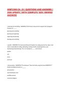 HIMT2300 CH&period; 25 &vert; QUESTIONS AND ANSWERS &vert; 2026 UPDATE &vert; WITH COMPLETE 100&percnt; VERIFIED ANSWERS 