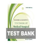 Test Bank for Brunner & Suddarth&rsquo;s Textbook of Medical-Surgical Nursing&comma; 16th Edition by Hinkle & Cheever &vert; Exam Questions and Verified Answers
