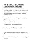 BIOD 210 MODULE 6 FINAL PAPER 2026 QUESTIONS WITH FULL SOLUTION