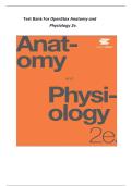 OpenStax Anatomy and Physiology 2e &ndash; Complete Test Bank &lpar;All Chapters&rpar;