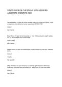 SWIFT RIVER ER QUESTIONS WITH VERIFIED ACCURATE ANSWERS 2026