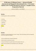 NURS 5220&sol; NURS5220 Exam 1 &ndash; Advanced Health  Assessment and Diagnostic Reasoning Review &vert; UTA &lpar;Latest  Update&rpar; 100&percnt; Verified Questions & Answers &vert; Complete Exam  Preparation Material 