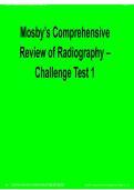 Mosby&rsquo;s Comprehensive Review of Radiography Challenge Test 1 Questions and Answers Complete Study Guide 2025&sol; 2026 PDF