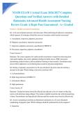 NU650 EXAM 1 Actual Exam 2026&sol;2027 Complete Questions and Verified Answers with Detailed Rationales Advanced Health Assessment Nursing Review Grade A Regis Pass Guaranteed - A&plus; Graded