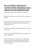 BIOL 2117 OPENSTAX MICROBIOLOGY CHAPTER FOURTEEN ANTIMICROBIAL DRUGS QUESTION SET 2026 ANSWERS INCLUDED