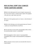 BIOS 242 FINAL SCRIPT 2026 COMPLETE TESTED QUESTIONS ANSWERS