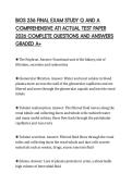 BIOS 256 FINAL EXAM STUDY Q AND A COMPREHENSIVE ATI ACTUAL TEST PAPER 2026 COMPLETE QUESTIONS AND ANSWERS GRADED A&plus;