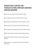 BIOS252 EXAM 2 ANATOMY AND PHYSIOLOGY III FINAL PAPER 2026 QUESTIONS WITH FULL SOLUTION