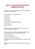 NU211 GI & GU EXAM QUESTIONS WITH ANSWERS 100&percnt; PASS 