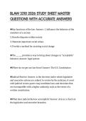 BLAW 3310 2026 STUDY SHEET MASTER QUESTIONS WITH ACCURATE ANSWERS