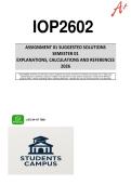 IOP2602 - ASSIGNMENT 1 SOLUTIONS &lpar; SEMESTER 1 2026 &rpar;