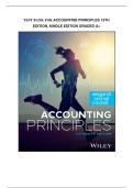 Test bank for Accounting Principles 15th Edition&comma; Kindle Edition with test questions and answers graded A&plus;
